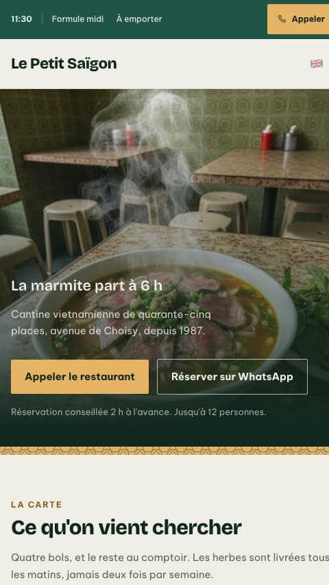 Le site du Petit Saïgon