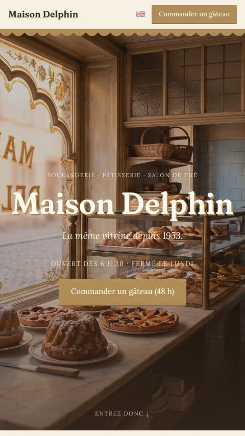 Le site de la Maison Delphin