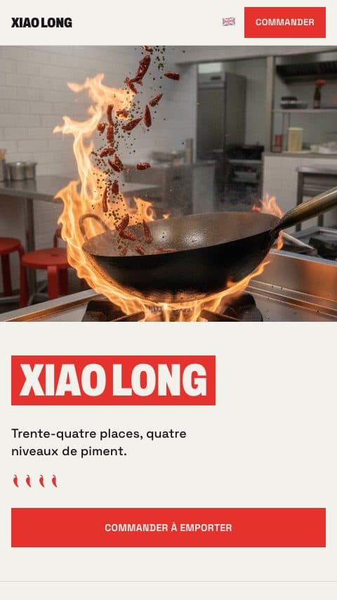 Le site de la cantine Xiao Long